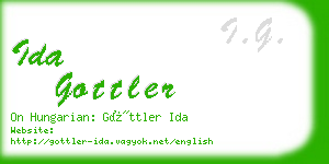 ida gottler business card